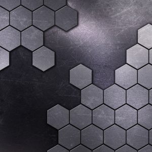 metallic-texture-with-hexagons