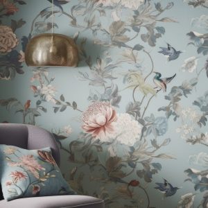 wallpaper-with-flower-pattern